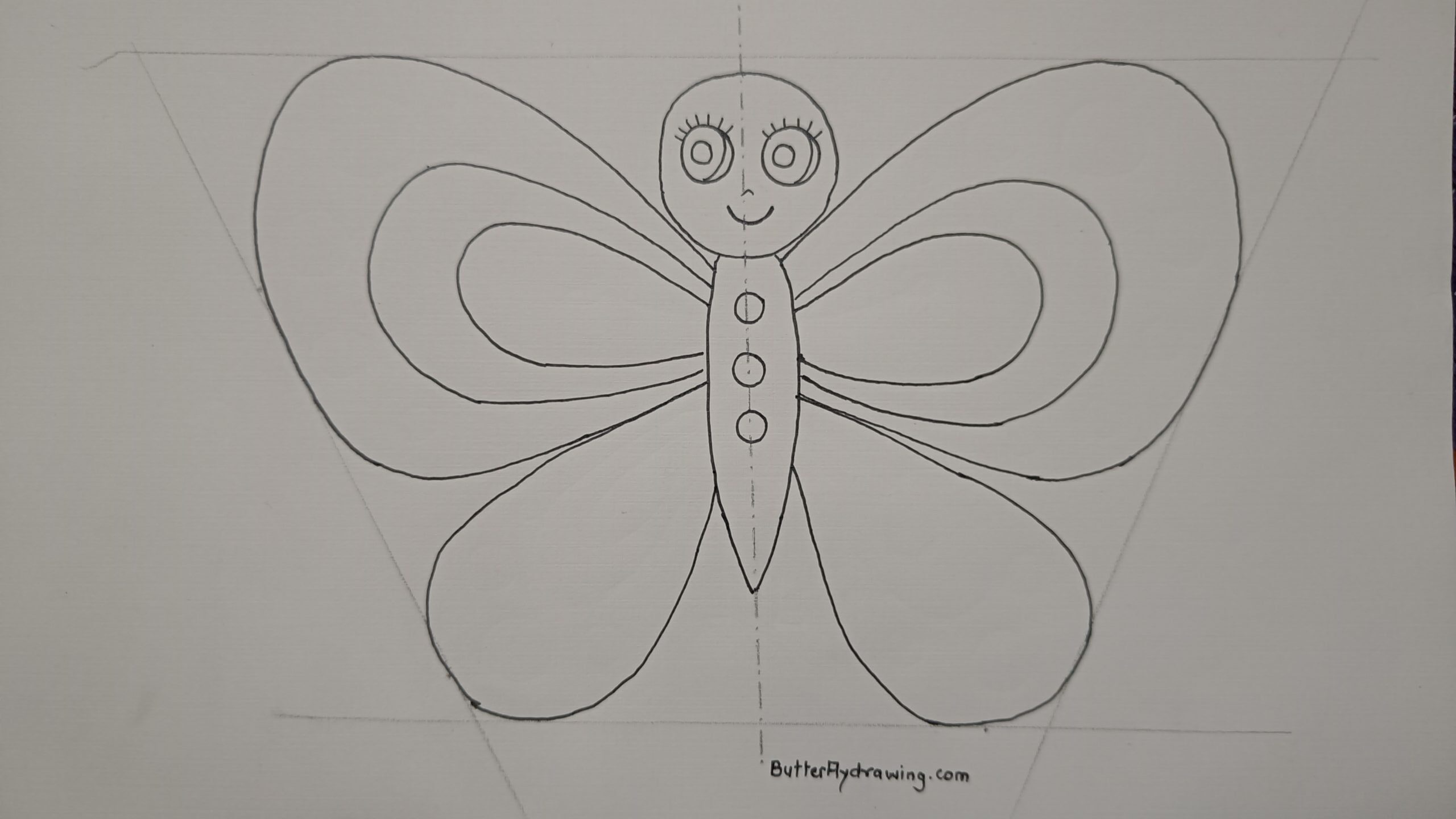 Step5 Butterfly Drawing for Kids