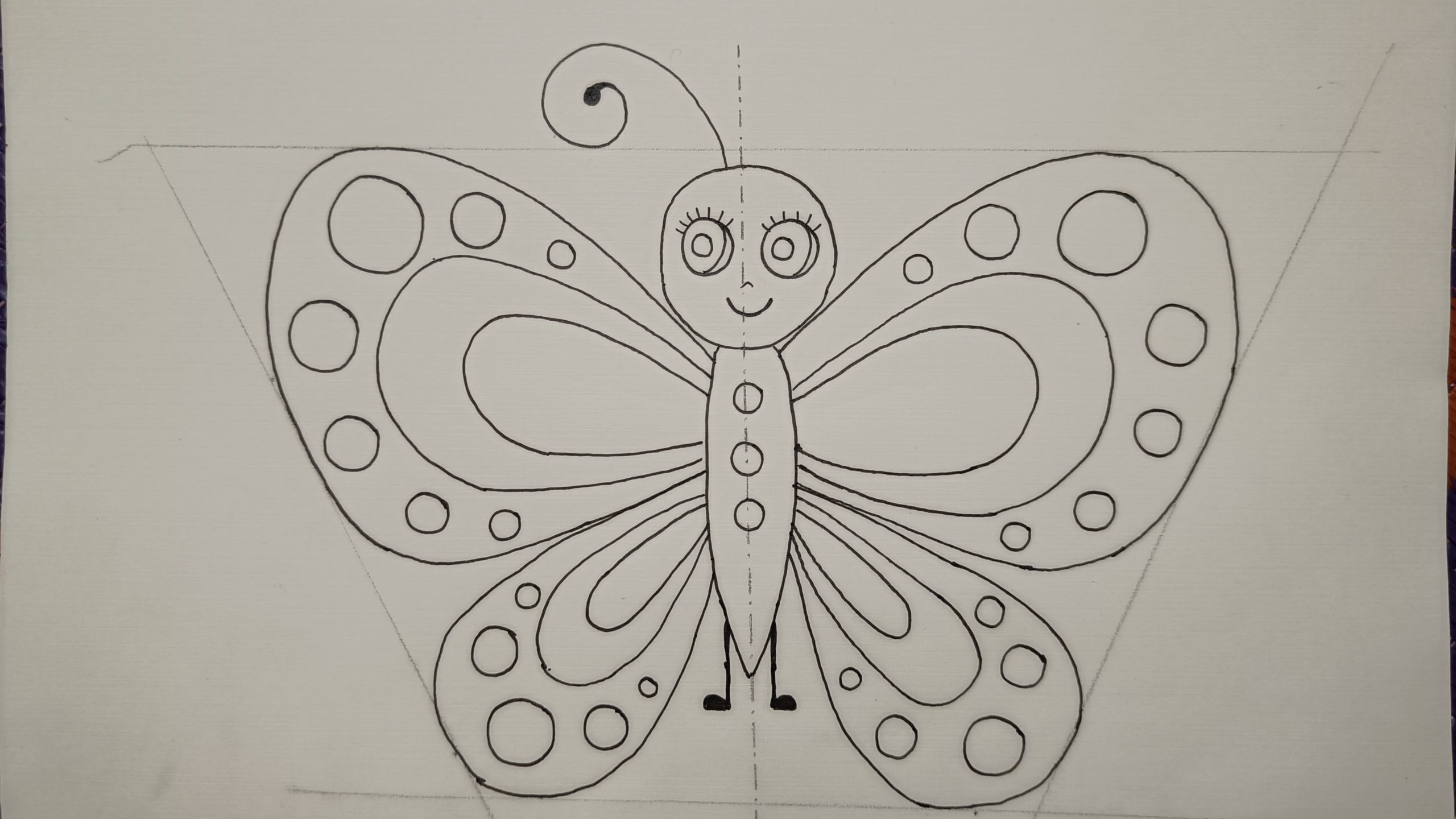 Step7 Butterfly Drawing for Kids